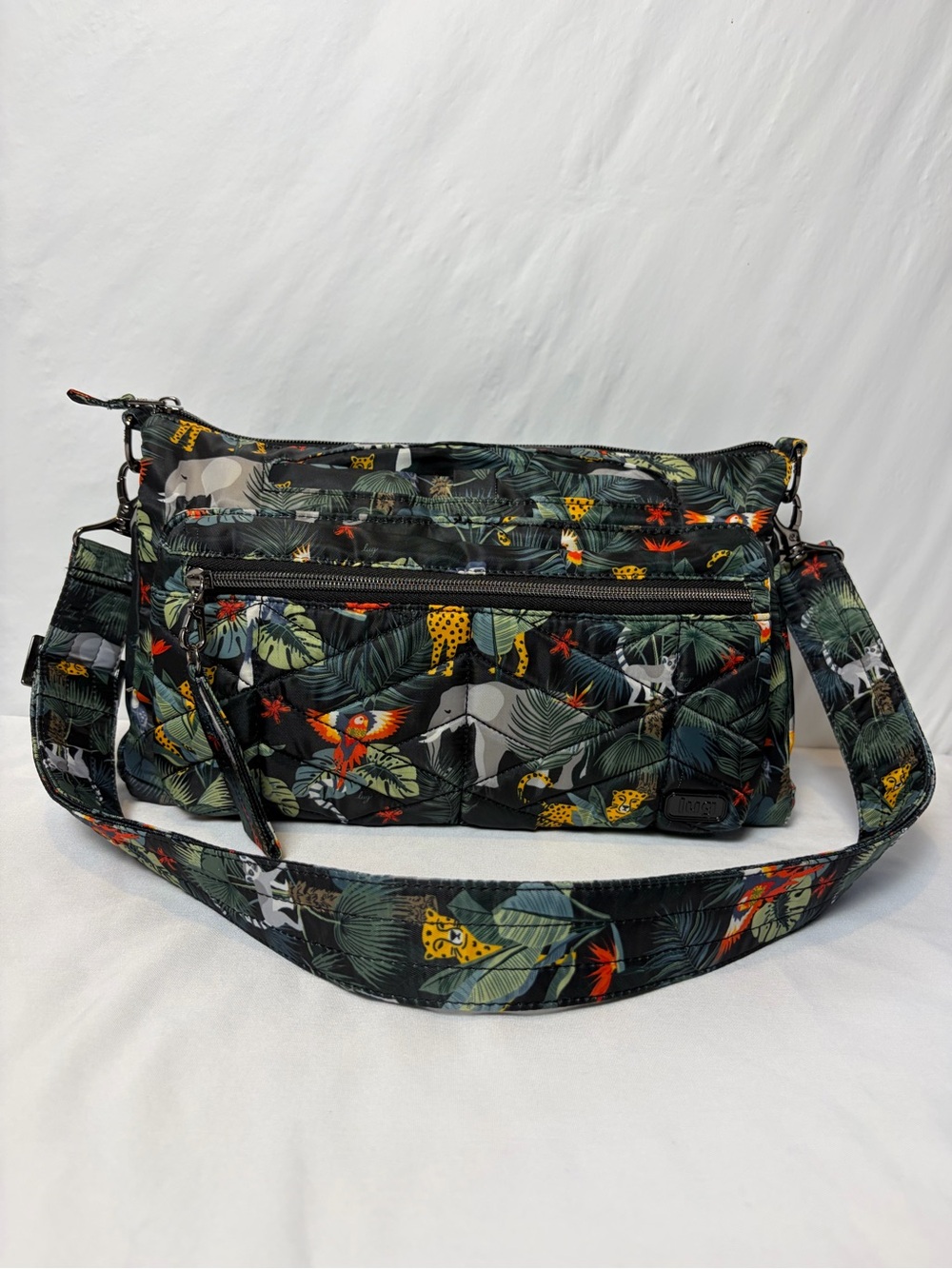 Lug Stretch Crossbody Bag Tropical Jungle Animal Print